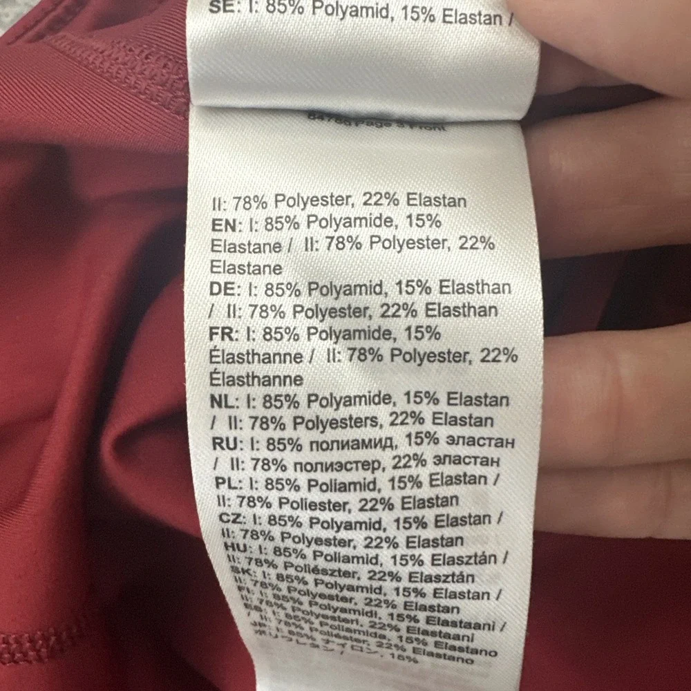 Fjallraven Abisko Midsummer Skirt Skort Red Athletic Women's EU 44 US 34
